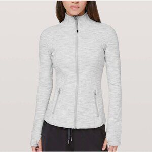 8 Lululemon Women's Define Zip Up Jacket - Light Grey